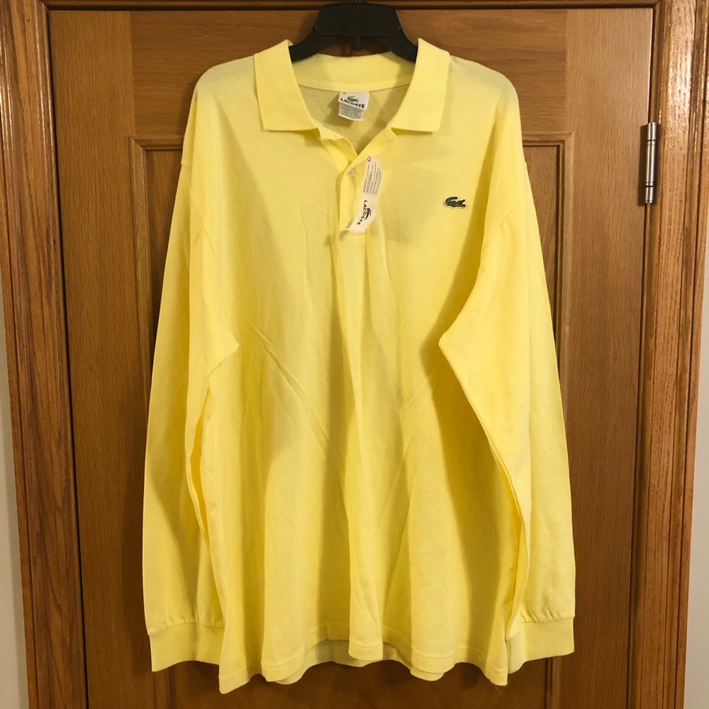 NWT Lacoste Men’s Classic Fit Long Sleeve Polo Shirt Big & Tall Size 4XL